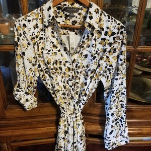The Limited animal print shirt dress